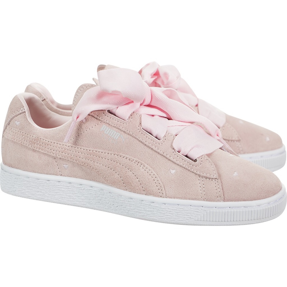 Puma pink suede sneakers
